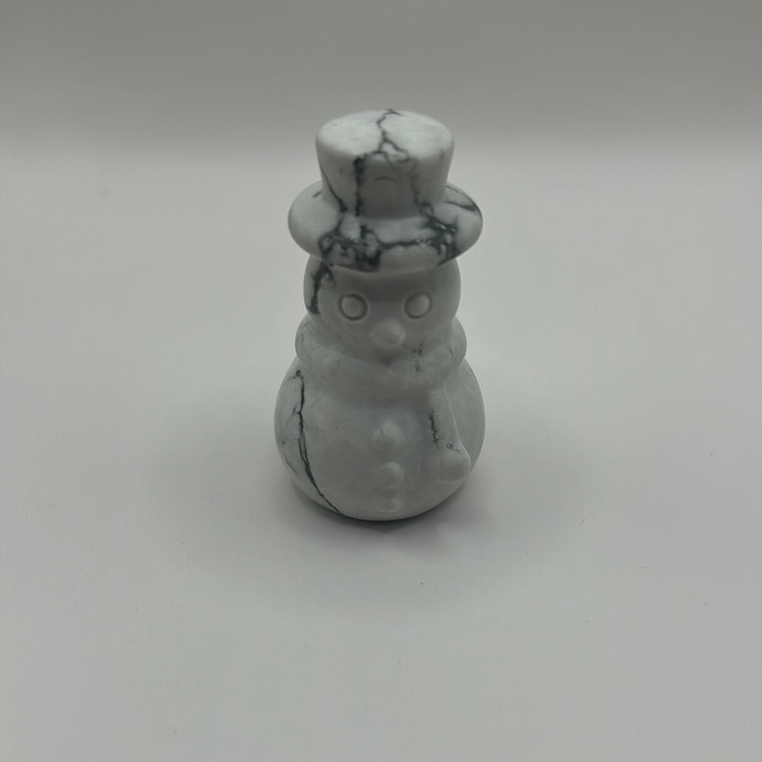 Bonhomme de neige en howlite