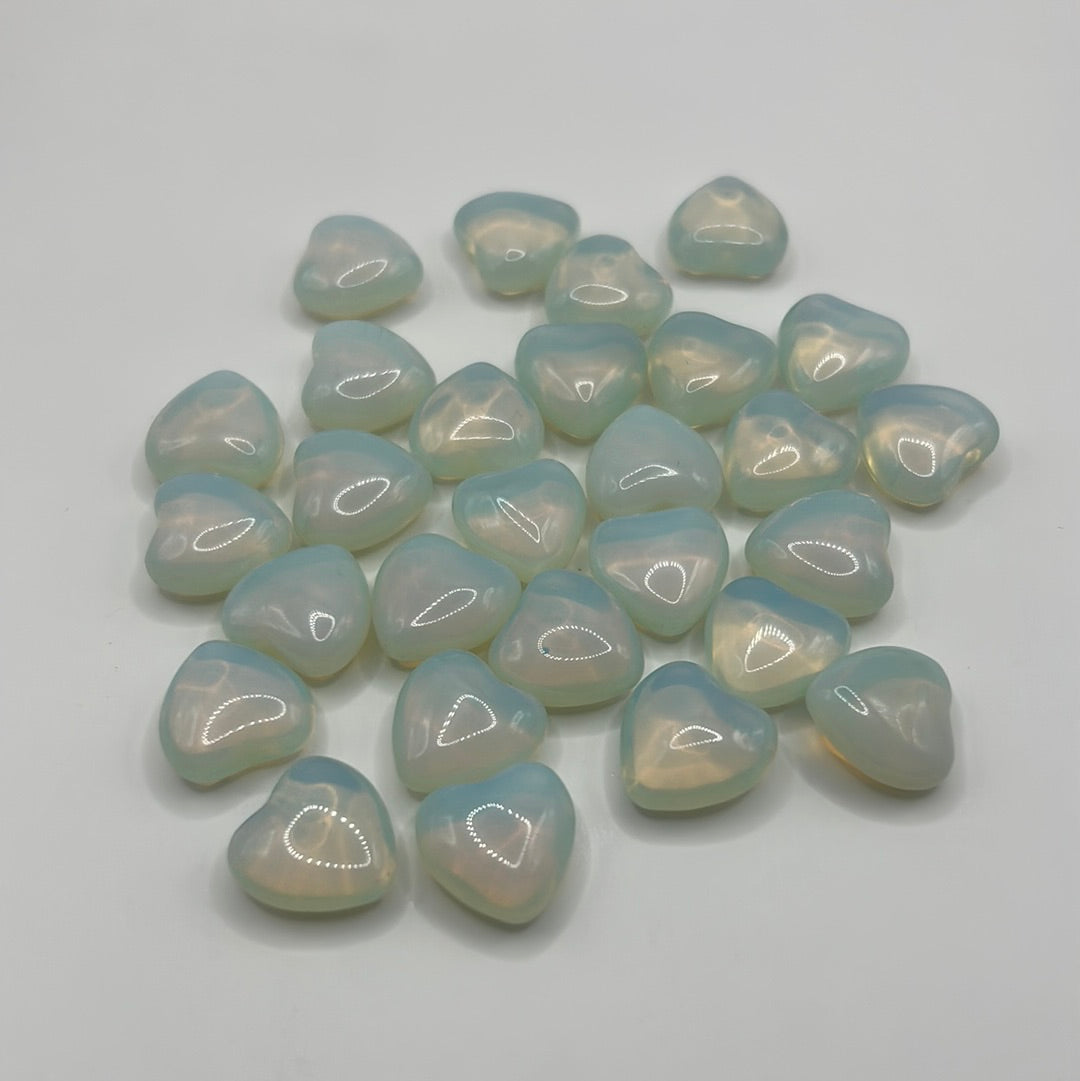 Mini corazones de cristal