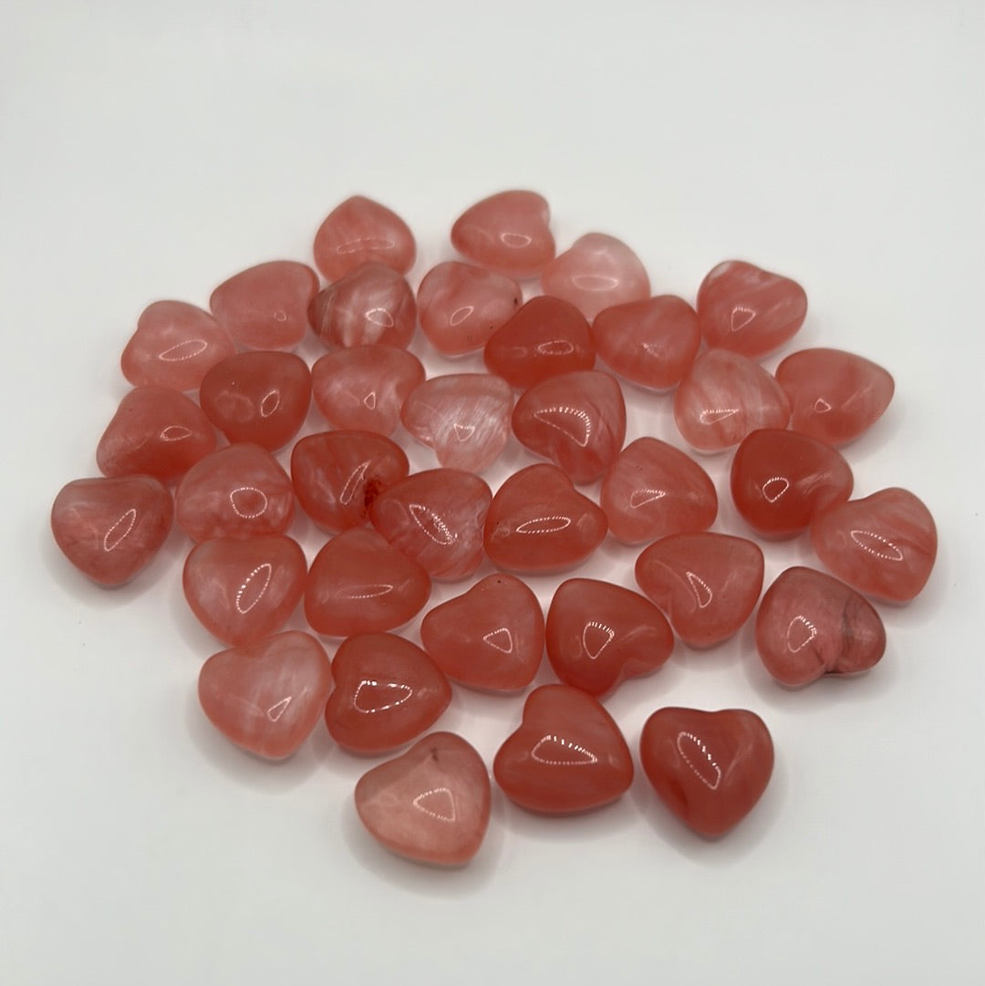 Mini corazones de cristal