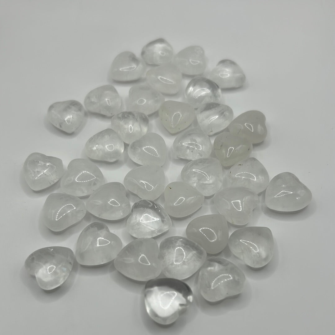 Mini corazones de cristal