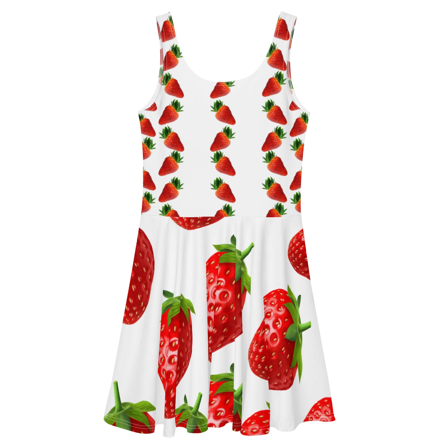 Robe patineuse à fraises