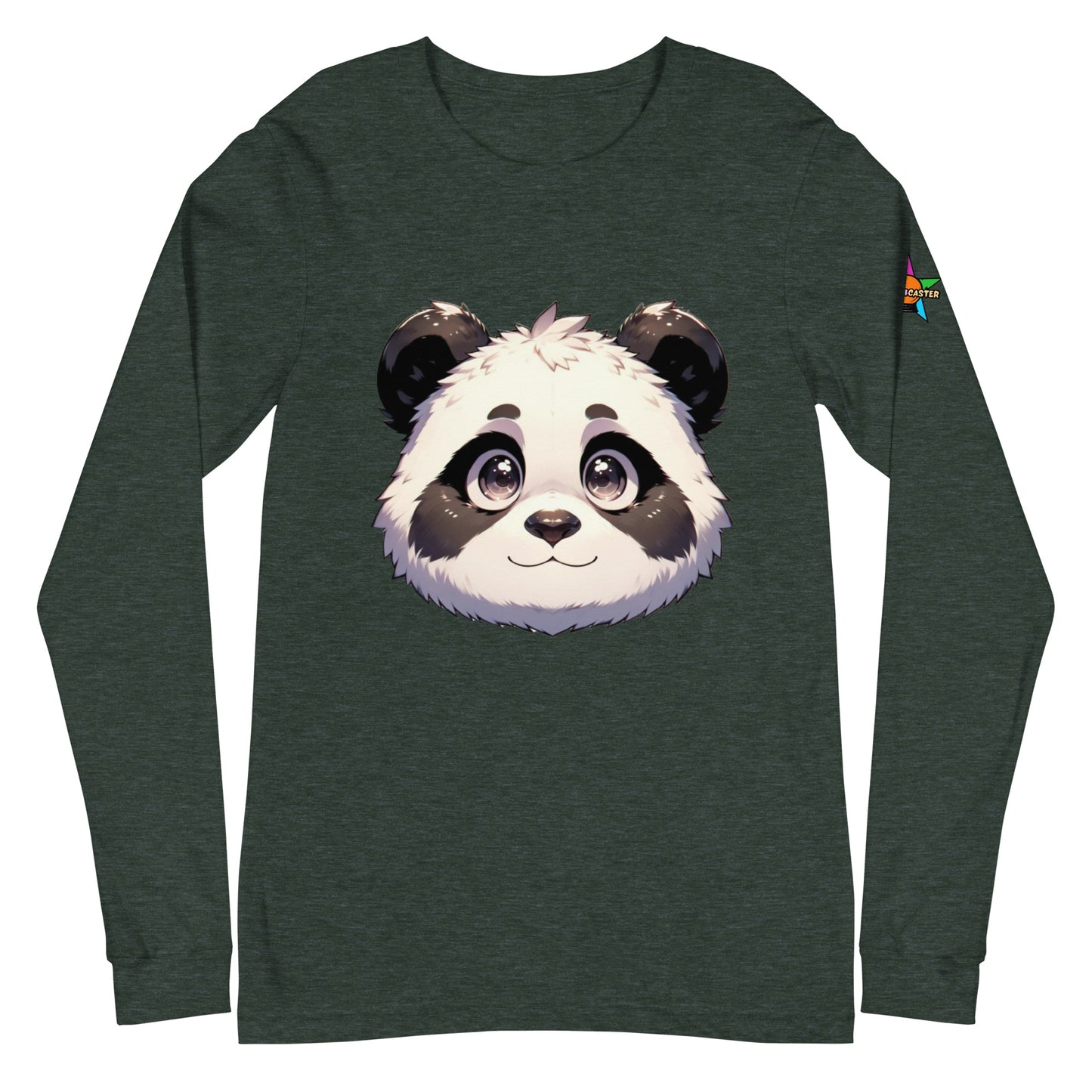 Camiseta unisex de manga larga con diseño de panda