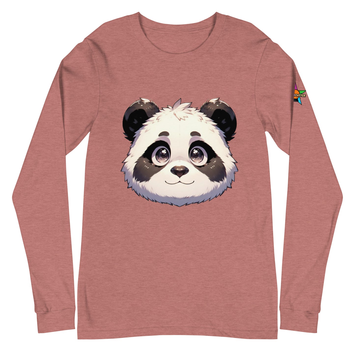 Camiseta unisex de manga larga con diseño de panda