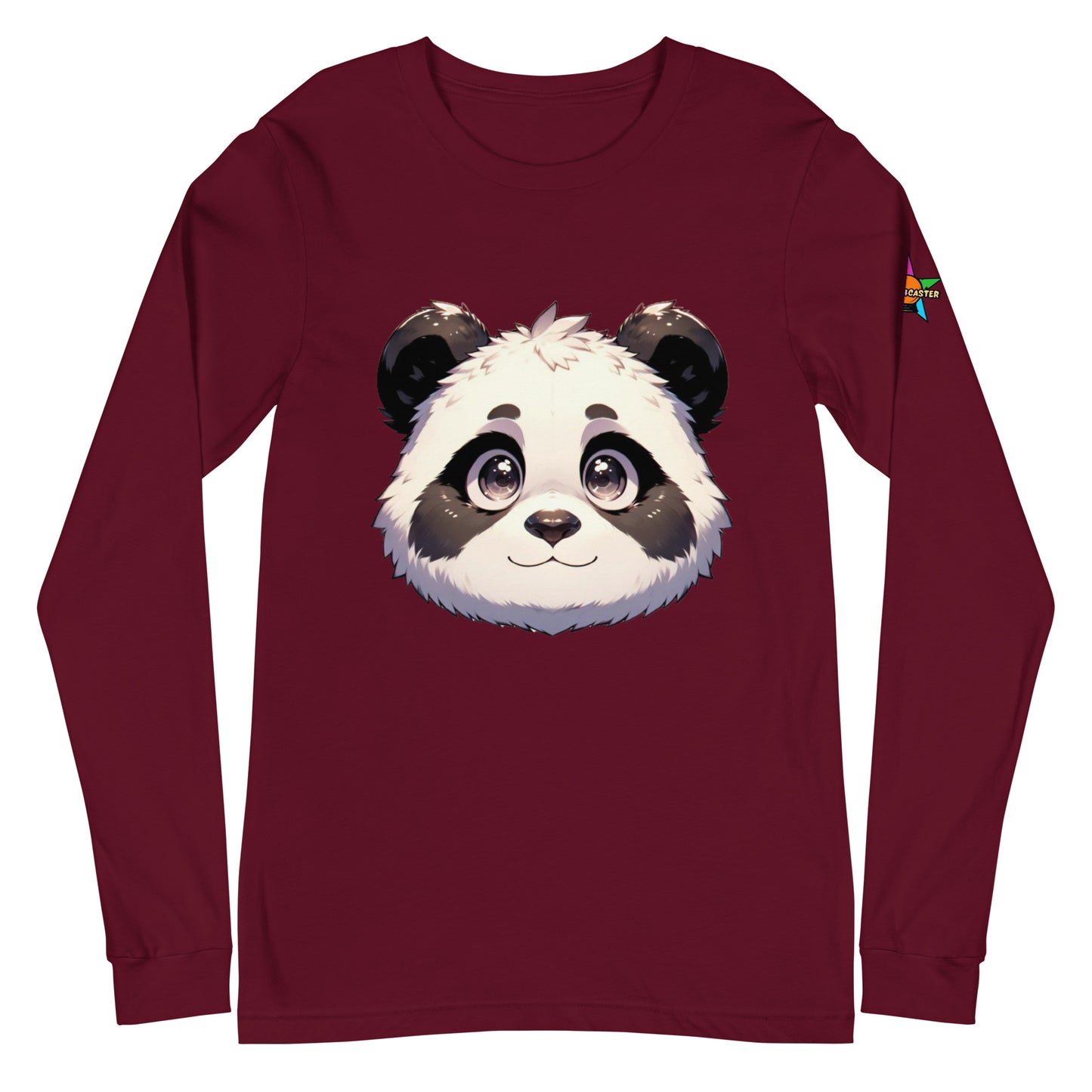 Camiseta unisex de manga larga con diseño de panda