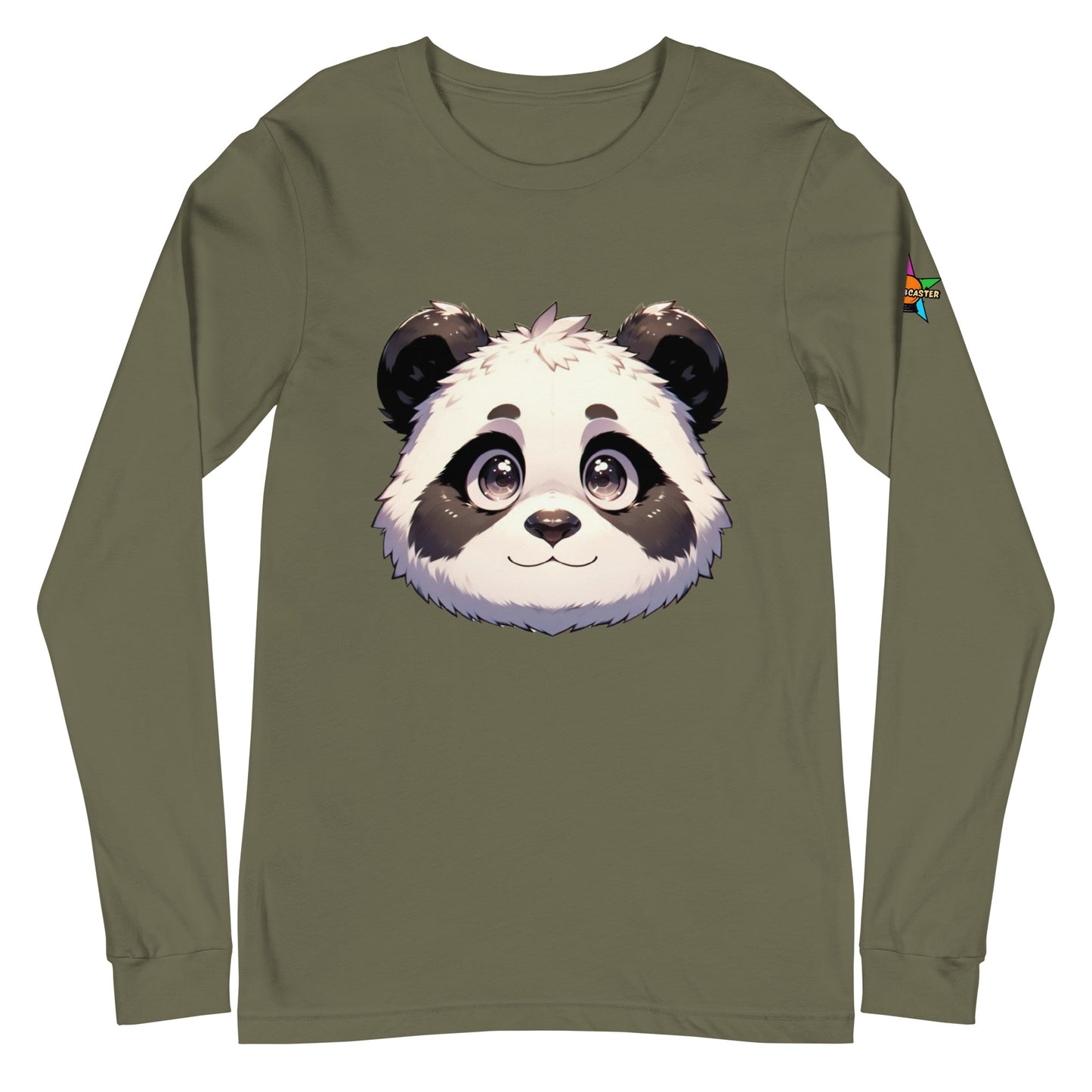 Camiseta unisex de manga larga con diseño de panda