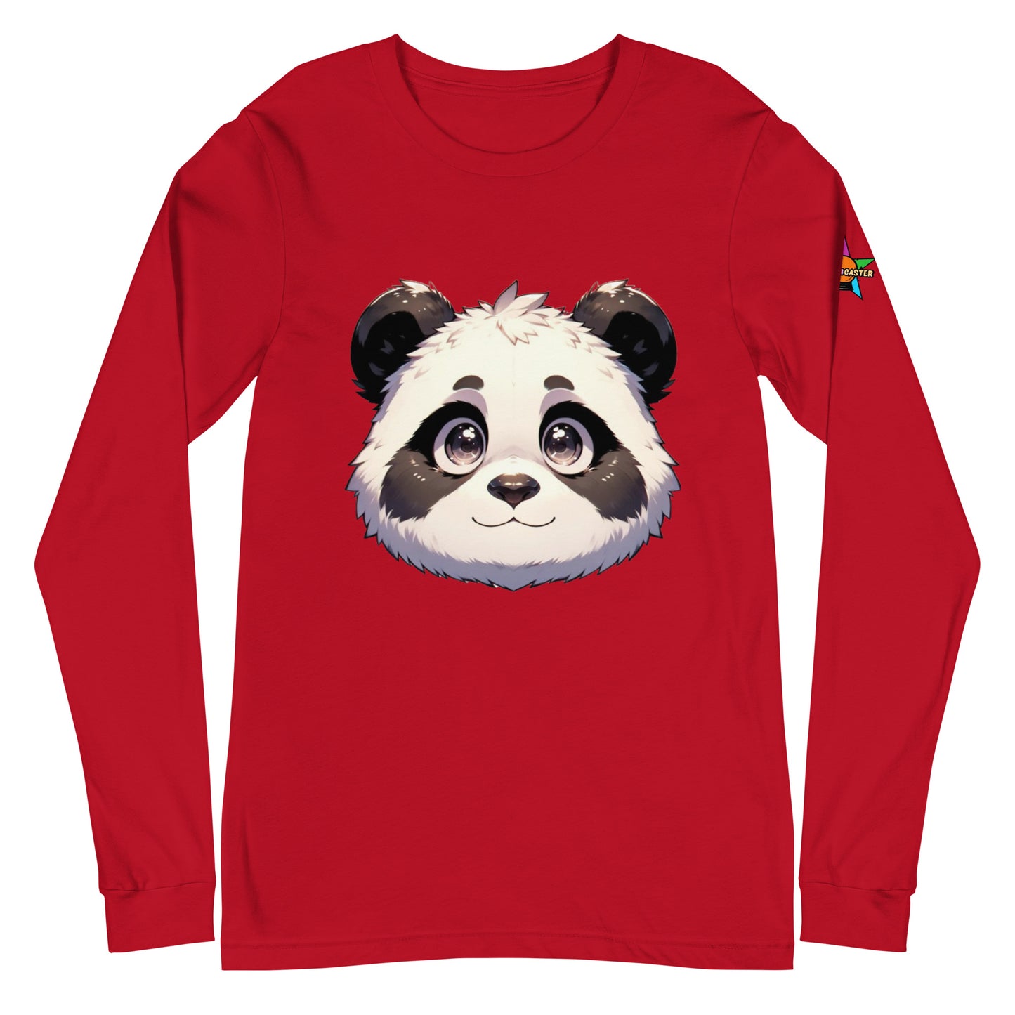 Camiseta unisex de manga larga con diseño de panda