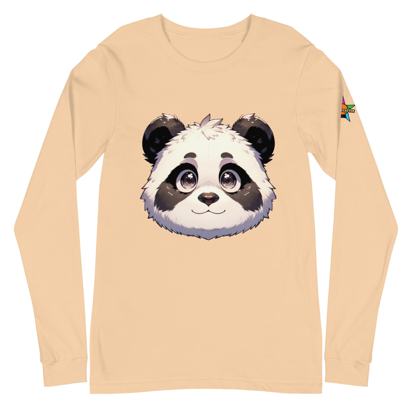 Camiseta unisex de manga larga con diseño de panda