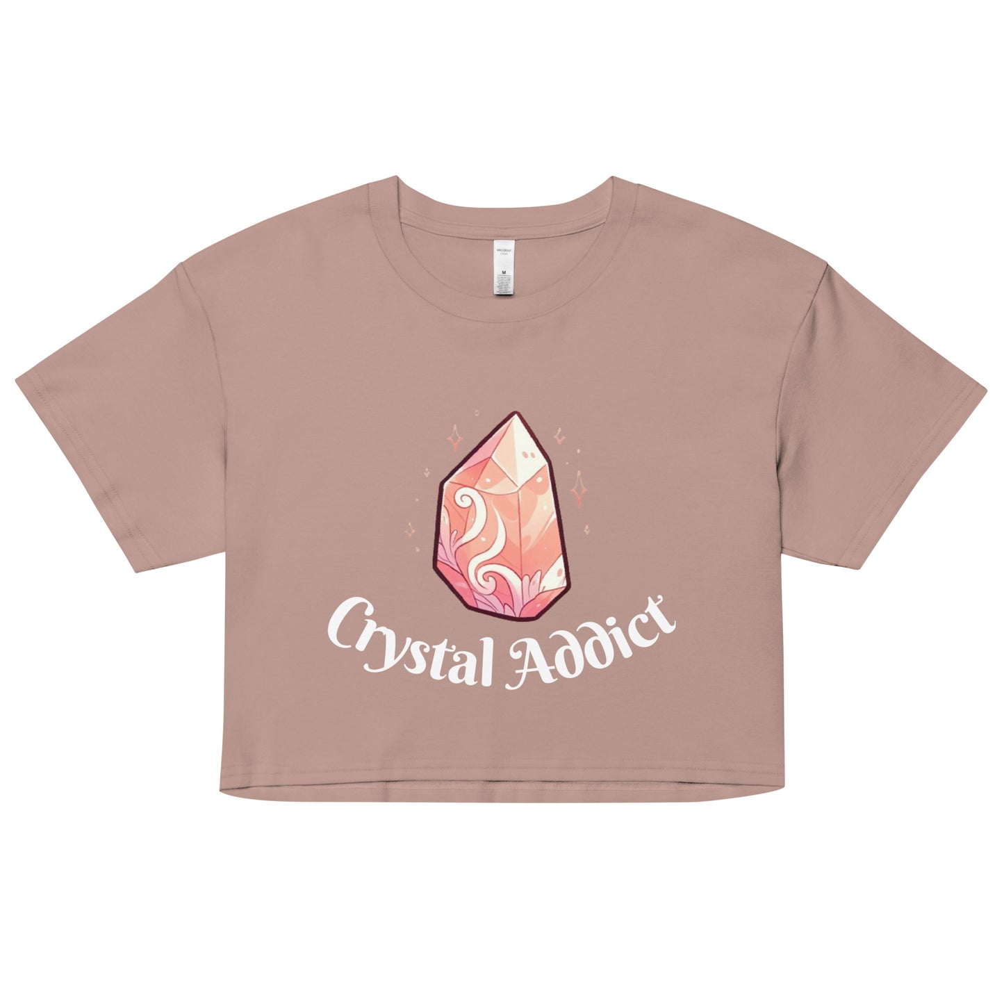 Top corto Crystal Addict para mujer