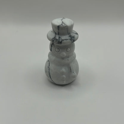 Bonhomme de neige en howlite