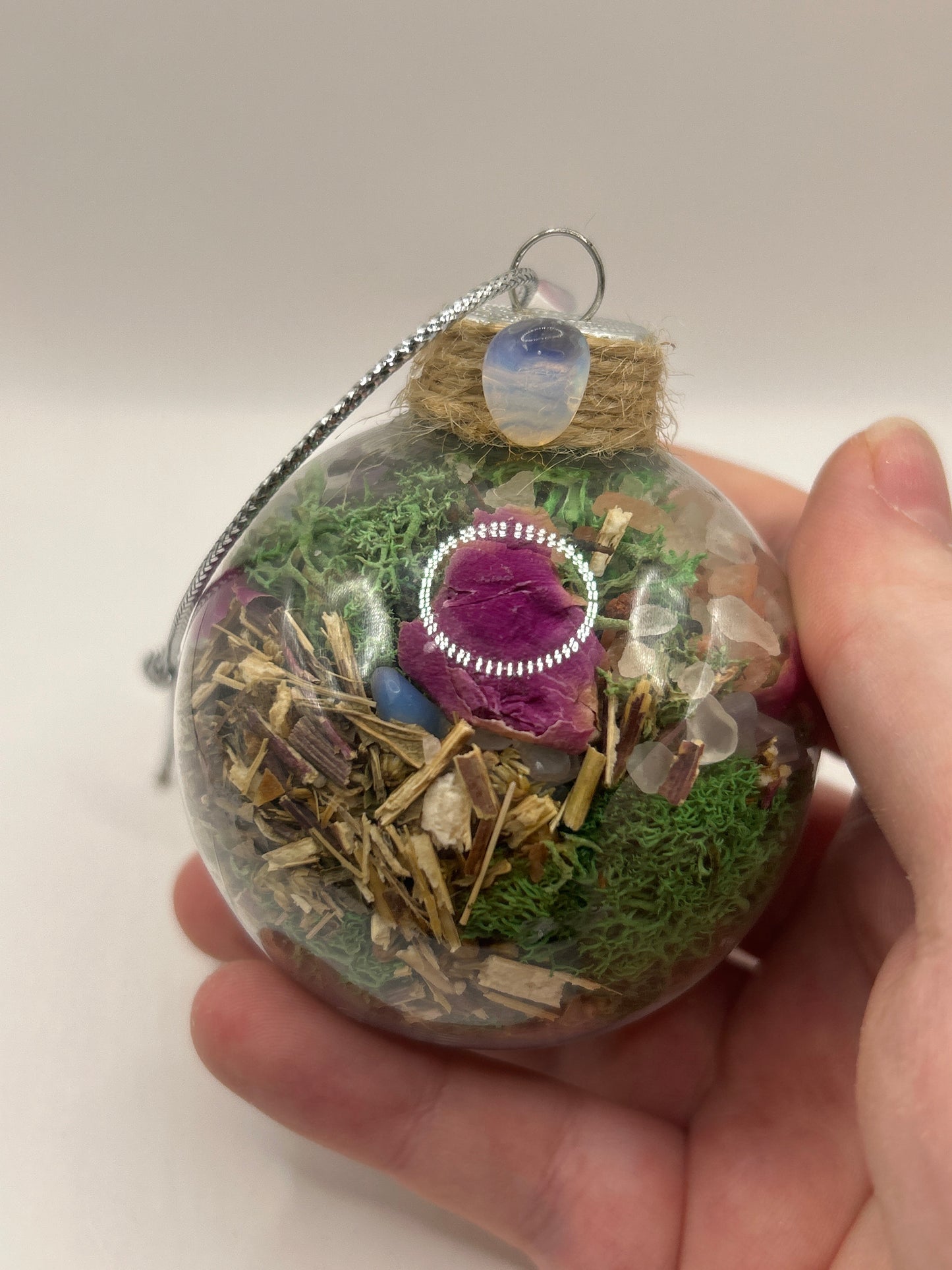 Crystal & Herb Ball Ornaments