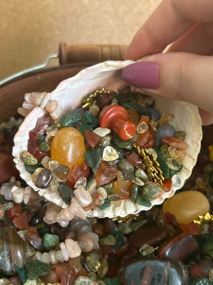 Cuchara para confeti de cristal
