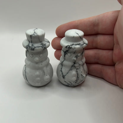 Bonhomme de neige en howlite