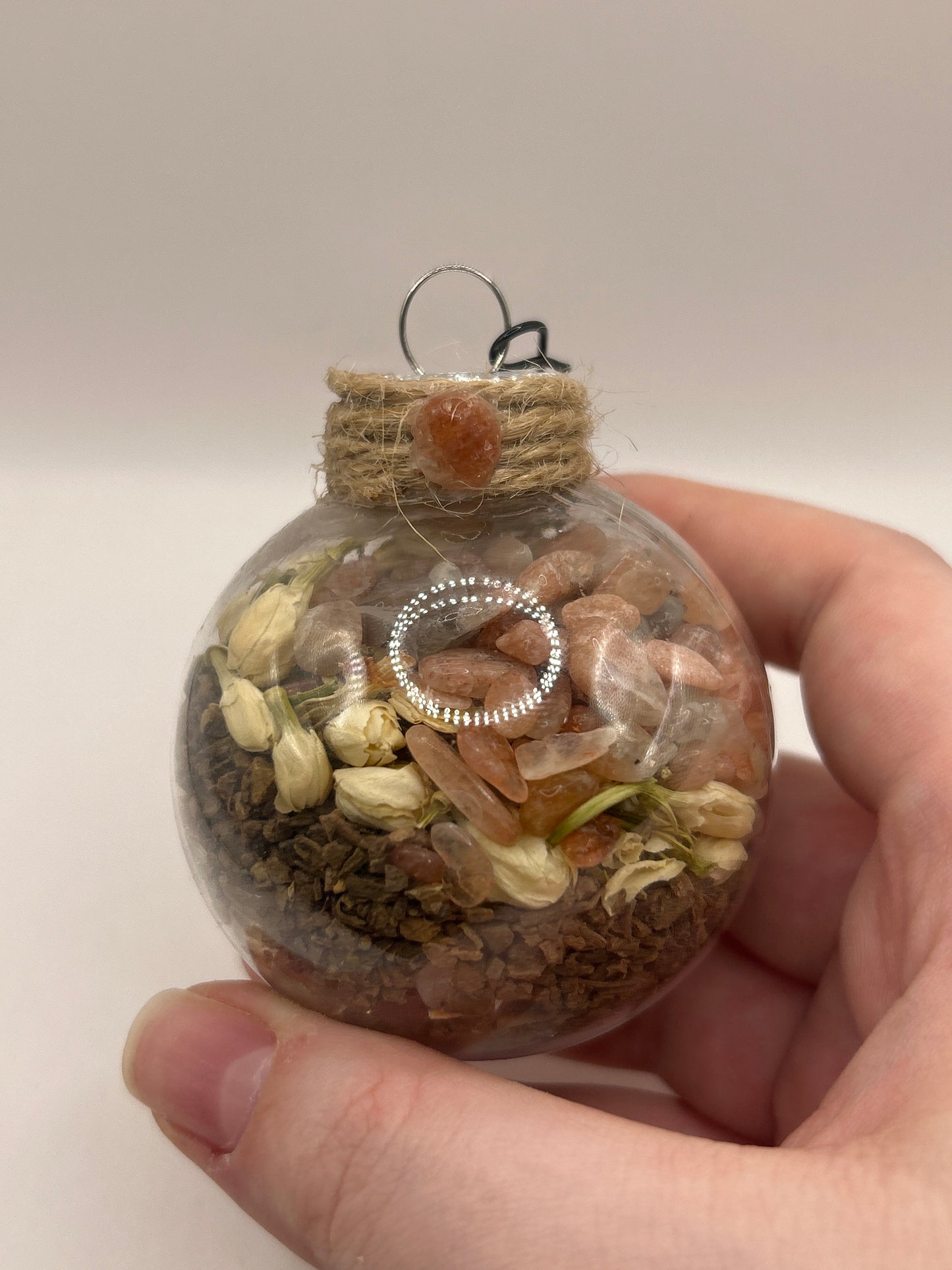 Crystal & Herb Ball Ornaments