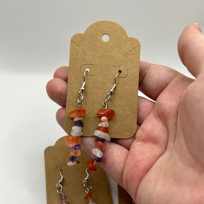 Boucles d'oreilles puces Saint Valentin