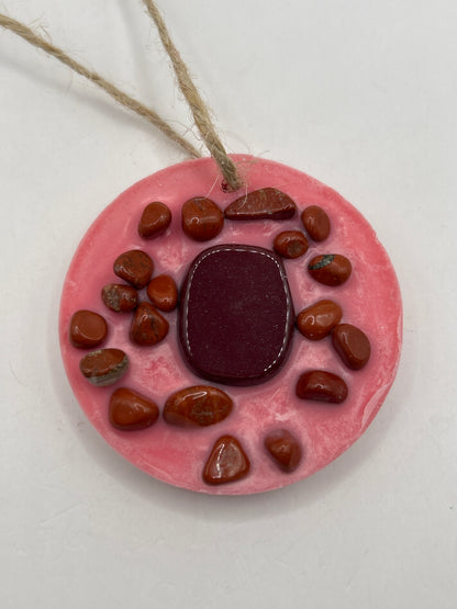 Valentine’s Day Crystal Wax Pendants