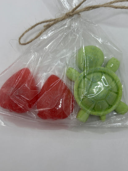 Turtle and Strawberry Soaps