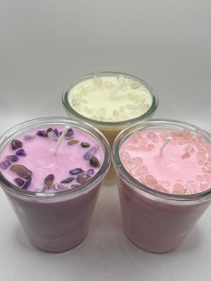 Valentine’s Day Crystal Candles