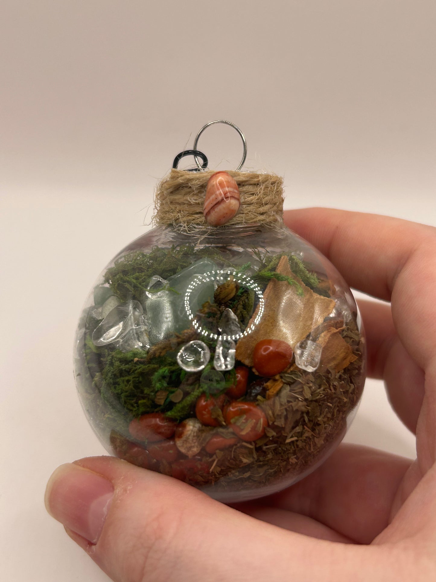 Crystal & Herb Ball Ornaments