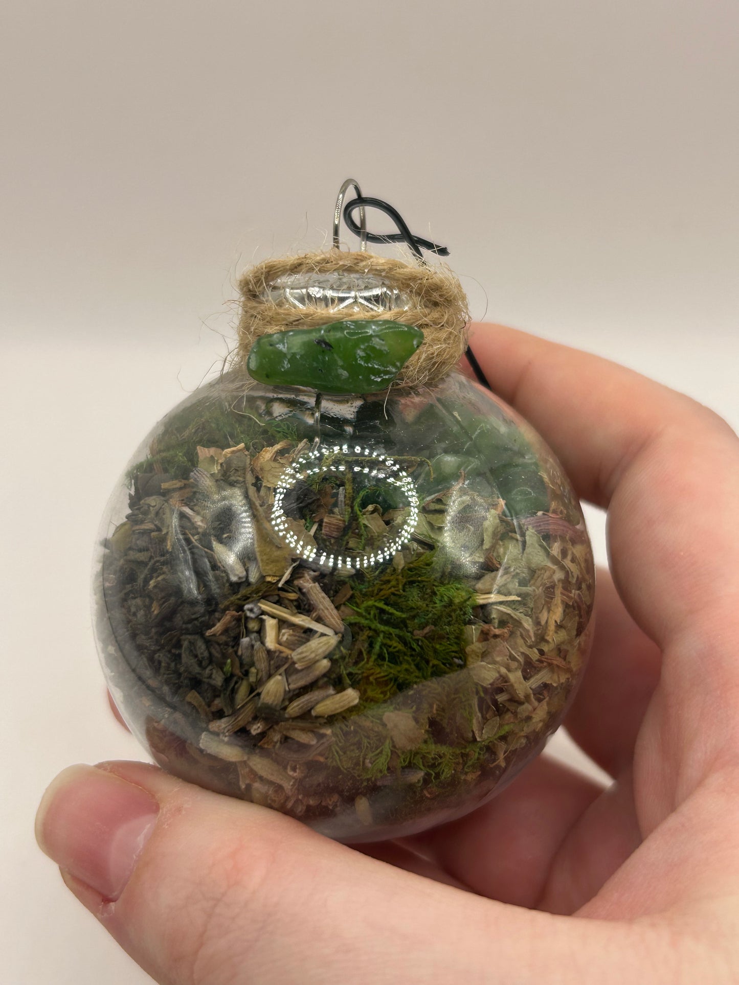 Crystal & Herb Ball Ornaments