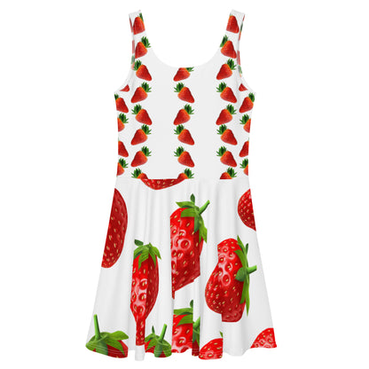 Robe patineuse à fraises