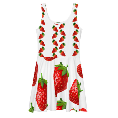 Robe patineuse à fraises